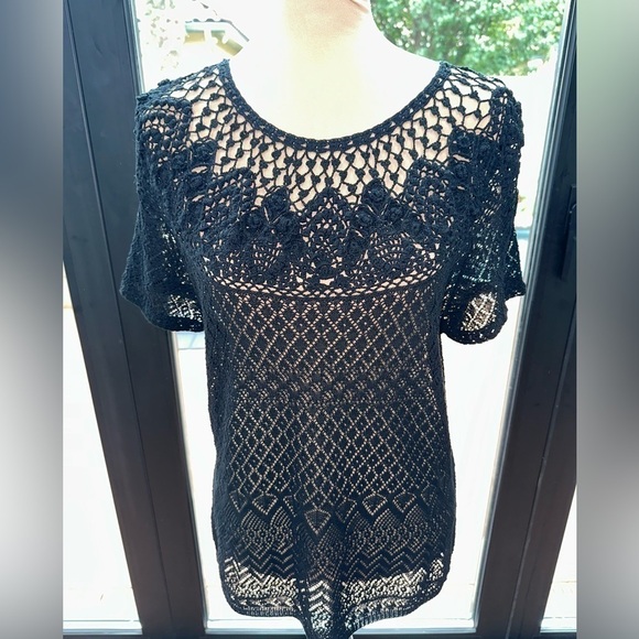 NWT Polo Ralph Lauren Open Knit Short Sleeve Top XLarge - Picture 1 of 7